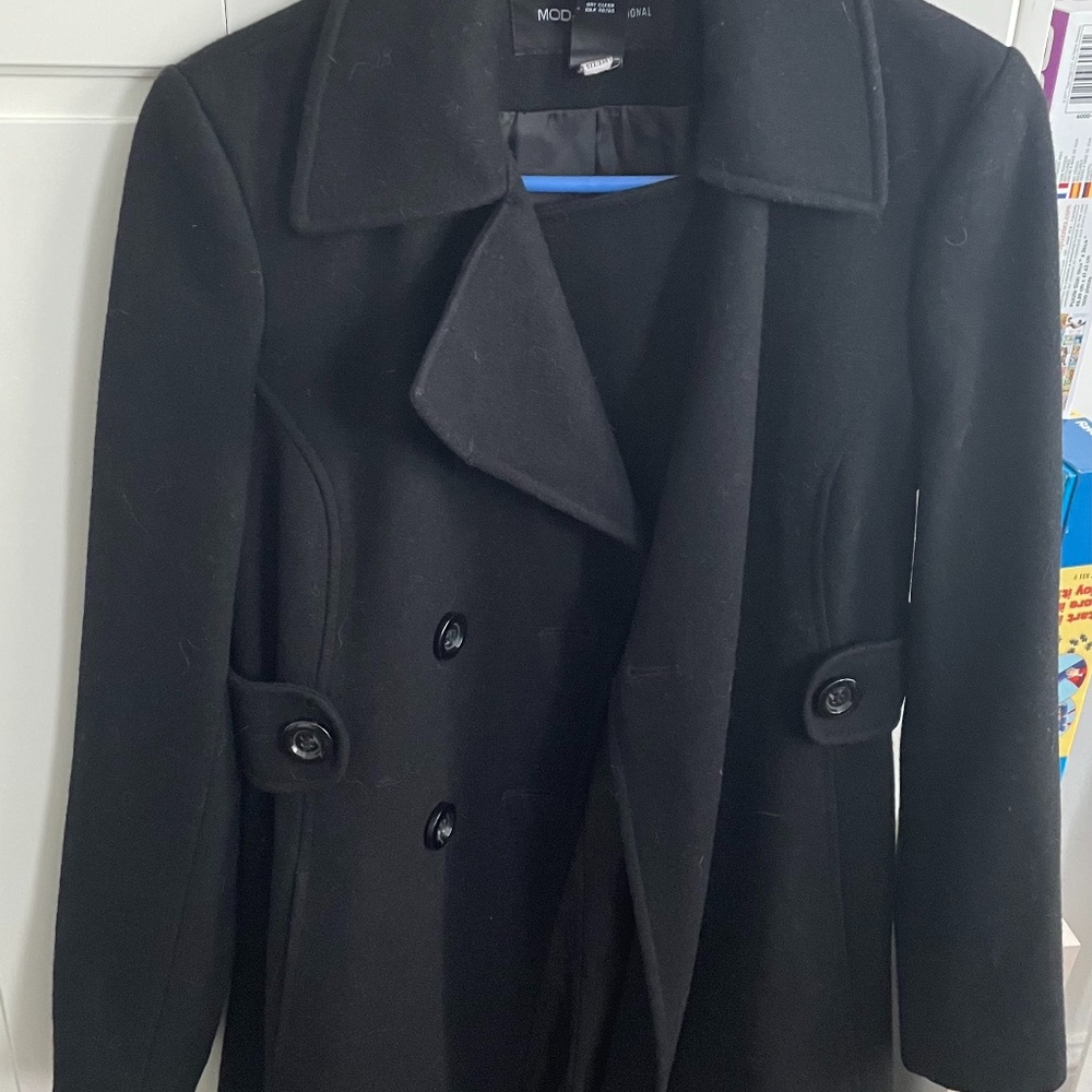 Victoria Secret Black Peacoat - Size 6